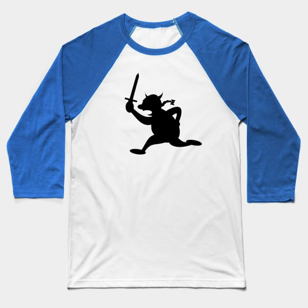 Running Viking Baseball T-Shirt by schlag.art